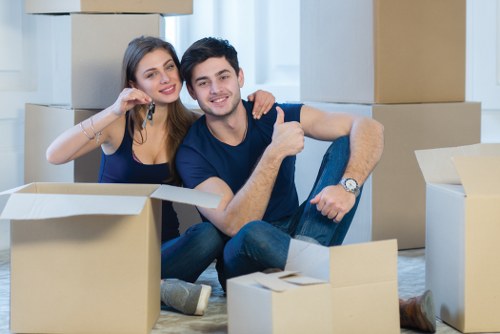 Office relocation team planning a move in Queens Park
