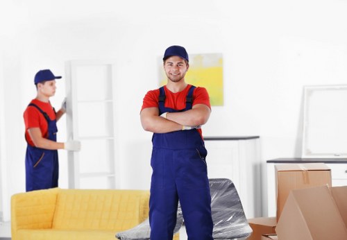 Loading furniture into a removal truck for a home move