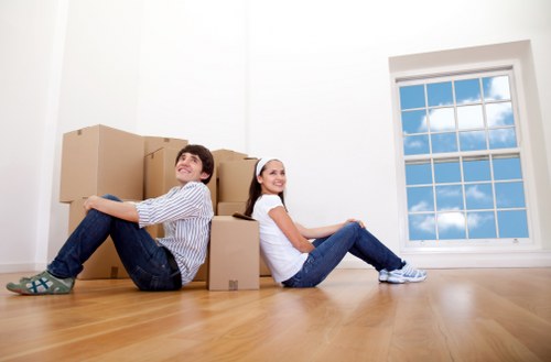 Piano relocation service loading an instrument for secure transport